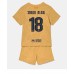 Billige Barcelona Jordi Alba #18 Bortetrøye Barn 2022-23 Kortermet (+ korte bukser)